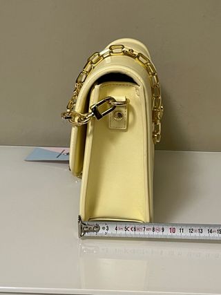 Borsa Chiara Ferragni vera pelle gialla