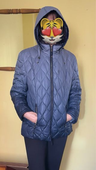 Chaquetón acolchado azul. Trenka