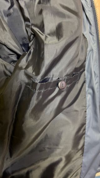 Chaquetón acolchado azul. Trenka