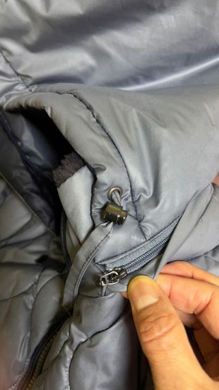 Chaquetón acolchado azul. Trenka