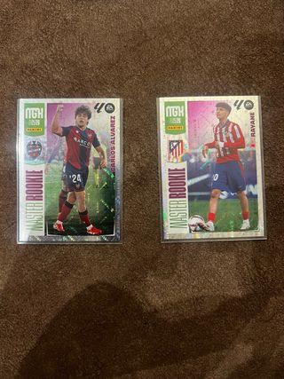 Lote 2 Cromos Panini Megacracks Máster Rookie