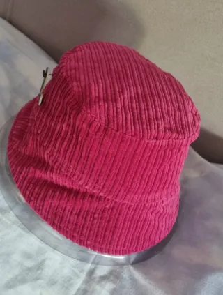 Sombrero pescador Mango pana rosa