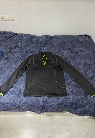 Chaqueta deportiva hombre gris talla S