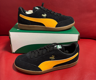 Scarpe Puma Liga Suede Nero Giallo 38.5