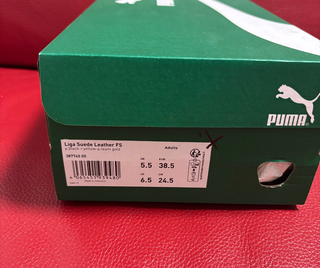 Scarpe Puma Liga Suede Nero Giallo 38.5