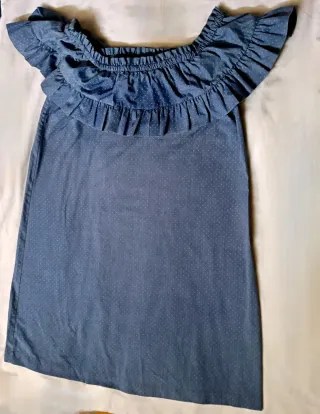 Vestido Stradivarius Talla S Volantes