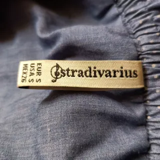 Vestido Stradivarius Talla S Volantes