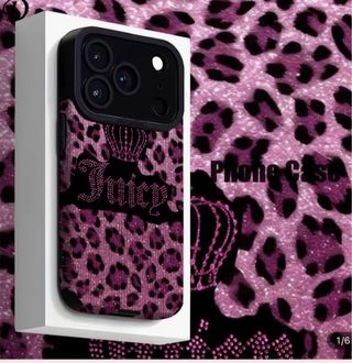 Custodia Juicy Leopardo Rosa per iPhone 14 Pro Max