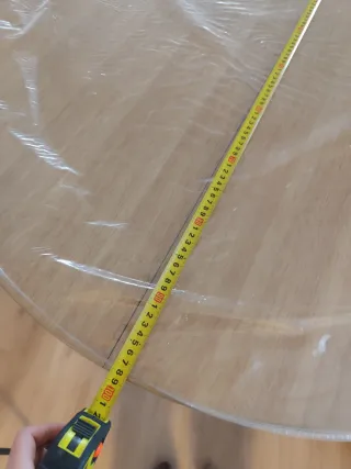 Mesa redonda madera pino extensible