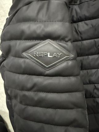 Replay Chaquetón Negro Hombre