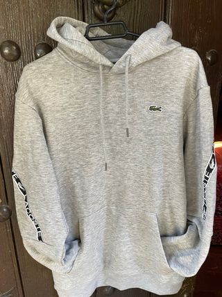 Sudadera Lacoste Gris con Logo