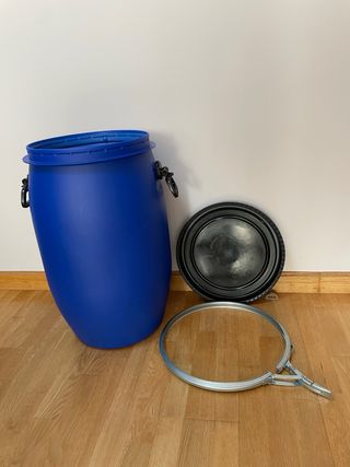 Bidón hermético azul 60L