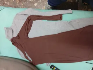 Dos vestidos canalé talla única