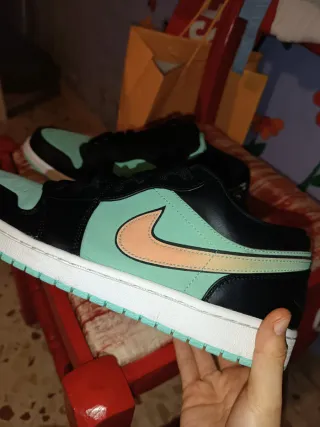 Scarpe Jordan Uomo/Donna Nero/Verde Acqua