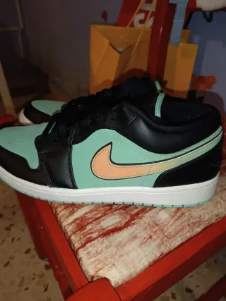 Scarpe Jordan Uomo/Donna Nero/Verde Acqua