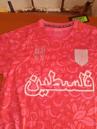Camiseta Palestina Rosa