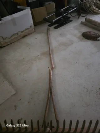 Rastrillo antiguo madera decoración