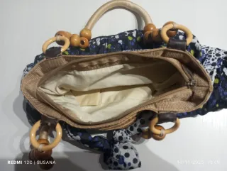 Bolso de tela estampado