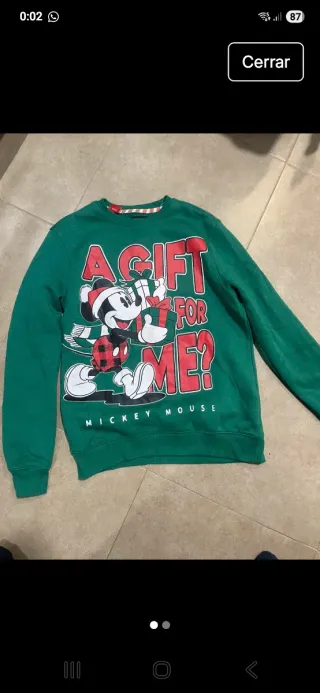 Sudaderas Navidad Mickey Mouse 4.40 cada una