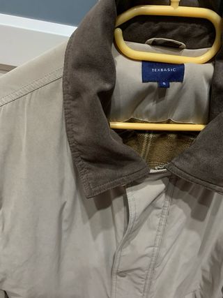 Chaqueta acolchada Beige de Hombre