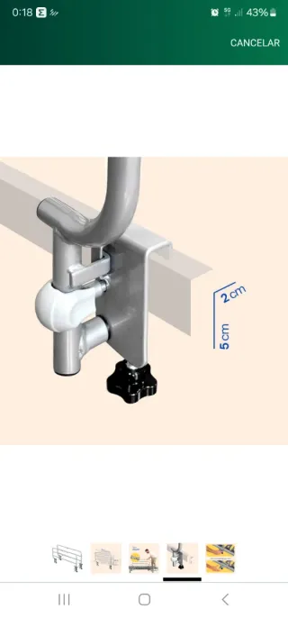 Barandillas plegables para cama