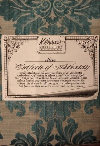 Manichino Katherine Bambola da collezione