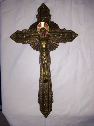 Crucifijo de Bronce Antiguo