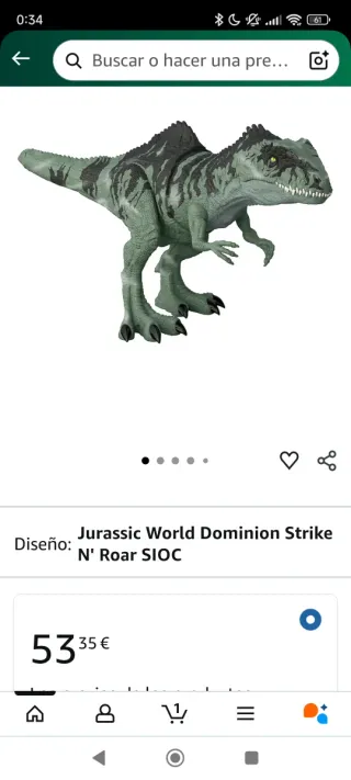 Mattel Jurassic World Giga Strike N' Roar