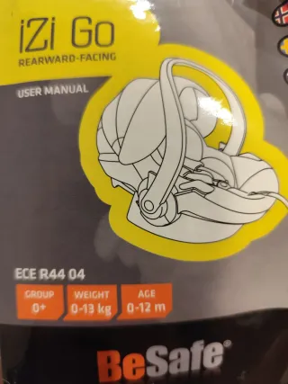 Silla Coche BeSafe Izi Go Grupo 0+