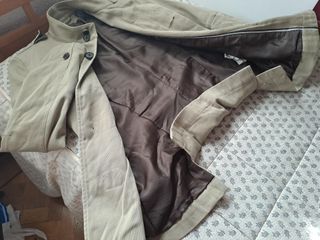 Chaqueta ZARA entallada ALGODON LINO beige UNISEX.