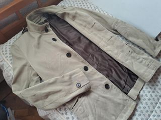 Chaqueta ZARA entallada ALGODON LINO beige UNISEX.