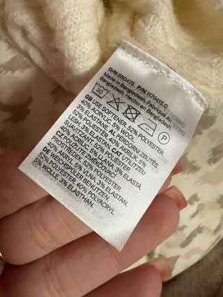 Jersey de hombros descubiertos de H&M XS