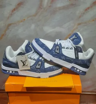 Louis Vuitton Zapatillas Azul y Blanco
