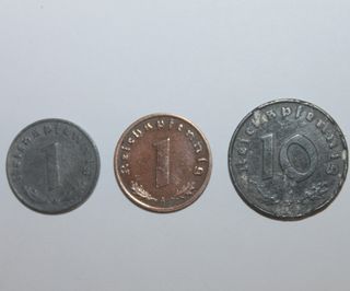 Lote 3 monedas alemanas nazis