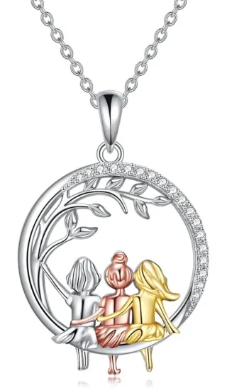 Collar 3 Hermanas Plata 925