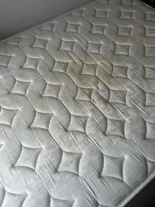 Colchón 135x190 y somier con ruedas