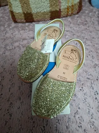 Mibo Sandalias Doradas Talla 36