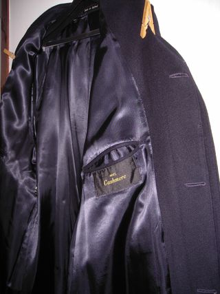 Abrigo de cachemira para hombre