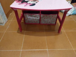 Banco Pupitre Minnie Mouse Infantil