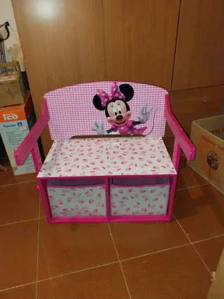 Banco Pupitre Minnie Mouse Infantil