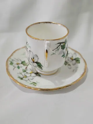 Juego Taza y Platillo de cafe cortado cafe solo