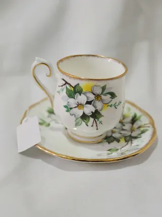 Juego Taza y Platillo de cafe cortado cafe solo