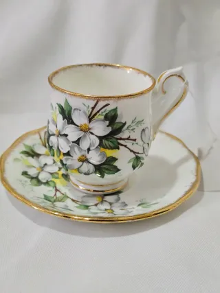 Juego Taza y Platillo de cafe cortado cafe solo