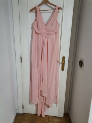 Vestido fiesta premamá rosa Talla L