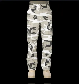 Pantalones Ranger Camuflaje Gris/Blanco