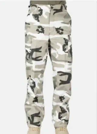 Pantalones Ranger Camuflaje Gris/Blanco
