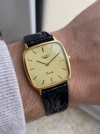 Reloj Longines Quartz Dorado Vintage