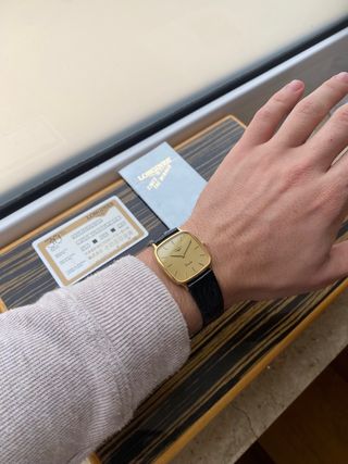 Reloj Longines Quartz Dorado Vintage