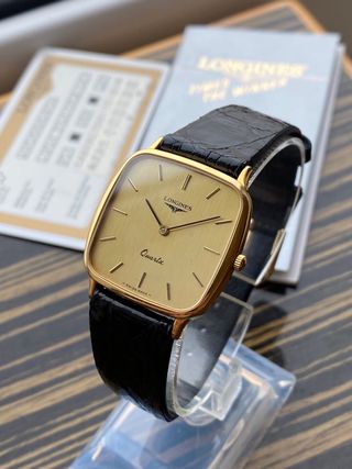 Reloj Longines Quartz Dorado Vintage