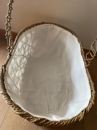 Cesta Mimbre Vacía Beige/Marrón